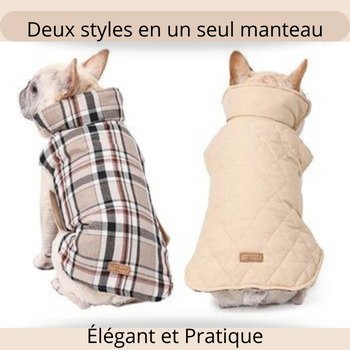 Manteau Tendance à carreaux, réversible - XS à 3XL - Jappe Prouve